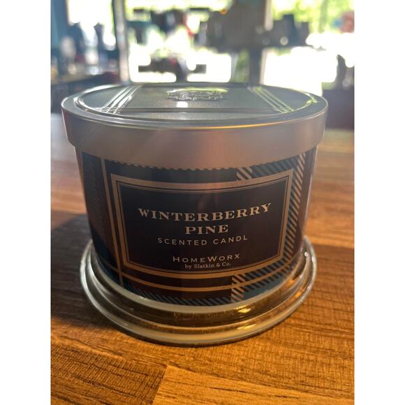 Homeworx Harry Slatkin Winterberry Pine Candle 14oz 3 wick - Picture 1 of 6